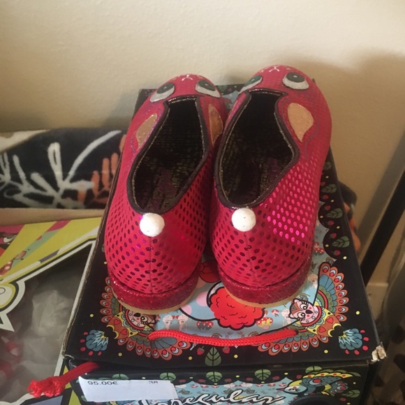 Irregular Choice “Octavius” flats sz7 pink RARE - Picture 3 of 7
